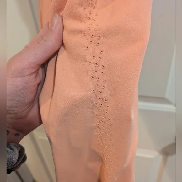 Free People Good Karma Onesie In Peach ๐ Size M/L - Picture 10 of 13